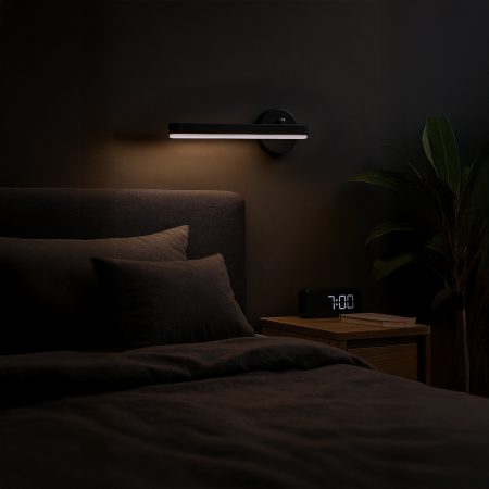 Aplica pat dormitor SYDNEY LED 6W lumina neutra 30 cm intrerupator pe corp [2]