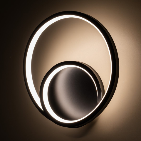 Iluminat interior - Lampă de perete Lucero LED 13W lumină neutră 23 cm negru