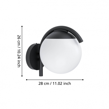 Aplica exterior PRATA VECCHIA E27 1X28W [2]