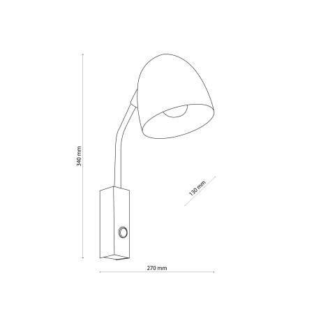 Aplica SOHO E27 1 x max 15W LED Negru 13 cm [3]