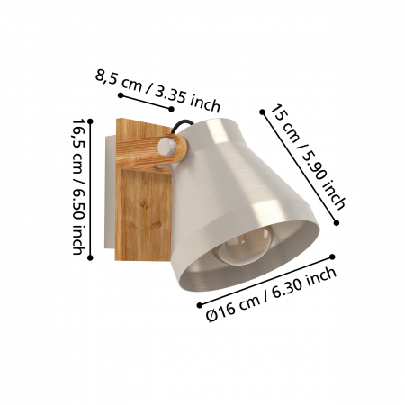 Aplica CAWTON E27 1X40W [4]
