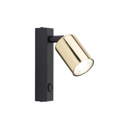 Aplica TOP GU10 1 x max 10W LED Auriu, Negru 14,5 cm [2]