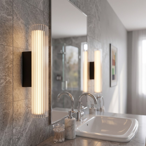 Iluminat baie - Lampă perete baie Trivia Neagră 6W LED CCT IP44
