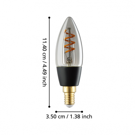 Bec LEDE14 E14 1X4W lumina calda [3]