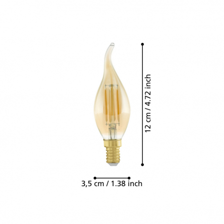 Bec LEDE14 E14 1X4W lumina calda [2]