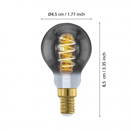 Bec LEDE14 E14 1X4W lumina calda [1]