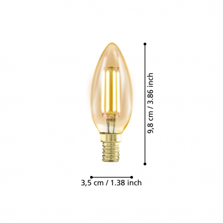 Bec LEDE14 E14 1X4W lumina calda [2]