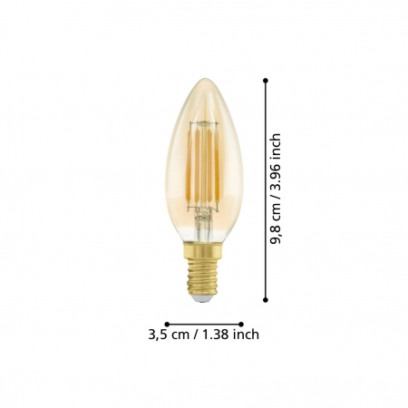 Bec LEDE14 E14 1X4W lumina calda [2]