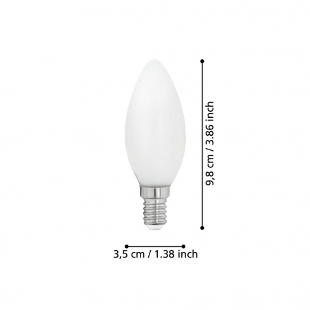 Bec LEDE14 E14 1X7W lumina calda [2]
