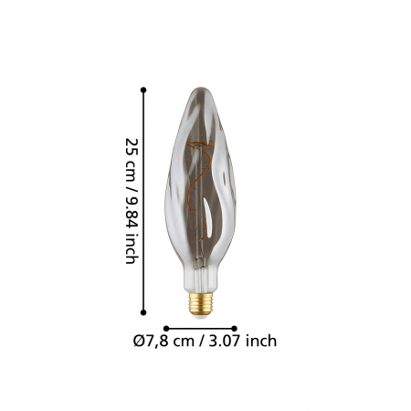Bec LEDE27 E27 1X4W lumina calda [2]