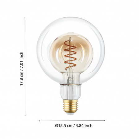 Bec LEDE27 E27 1X4W lumina calda [2]