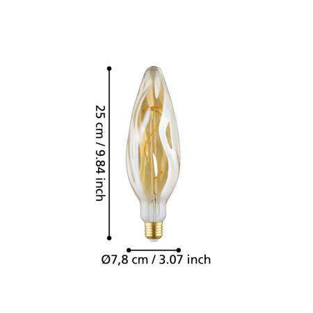 Bec LEDE27 E27 1X4W lumina calda [2]