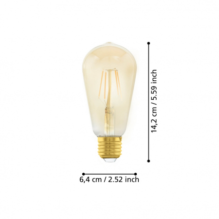 Bec LEDE27 E27 1X4W lumina calda [2]