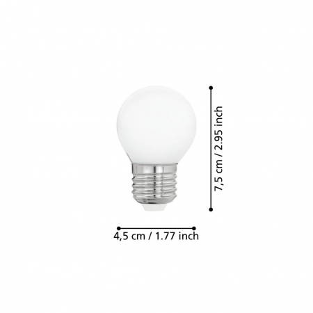 Bec LEDE27 E27 1X4W lumina calda [2]
