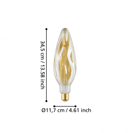 Bec LEDE27 E27 1X4W lumina calda [2]