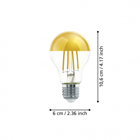 Bec LEDE27 E27 1X7,3W lumina calda [2]