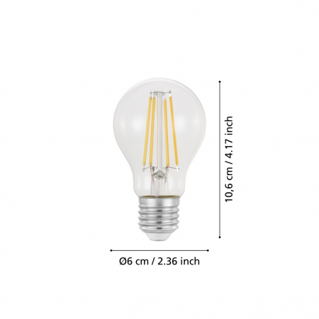 Bec LEDE27 E27 1X7,3W lumina calda [2]