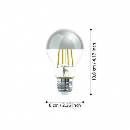 Bec LEDE27 E27 1X7,3W lumina calda [1]