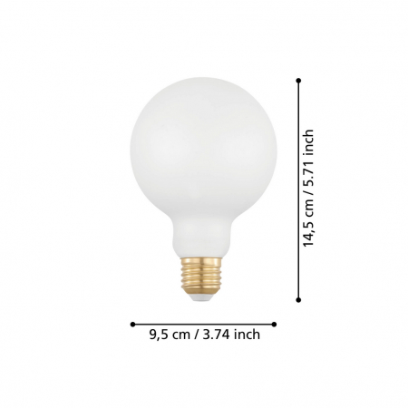 Bec LEDE27 E27 1X7,5W lumina calda [2]