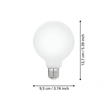 Bec LEDE27 E27 1X7W lumina calda [2]