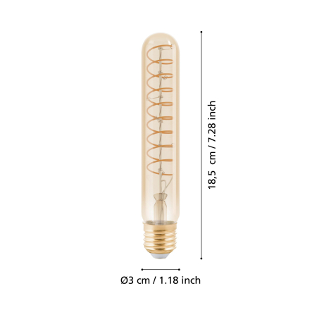 Bec vintage E27 1x4W lumina calda 18.5 cm [4]