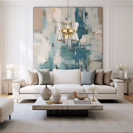 Candelabru Aurelia, auriu, 8XE14 [3]