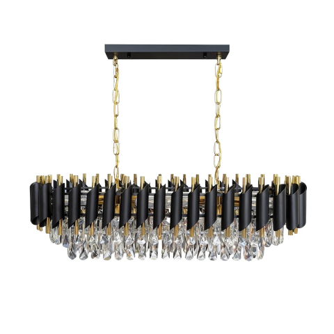 Candelabru CRISTAL Negru Auriu E14 10x10W 78 cm [7]