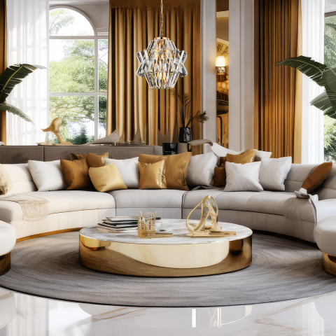 Candelabre - Candelabru Crown E14 4x40W 34 cm auriu