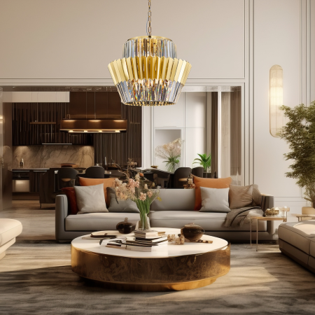 Candelabru Donna, auriu, 12XE14 [3]