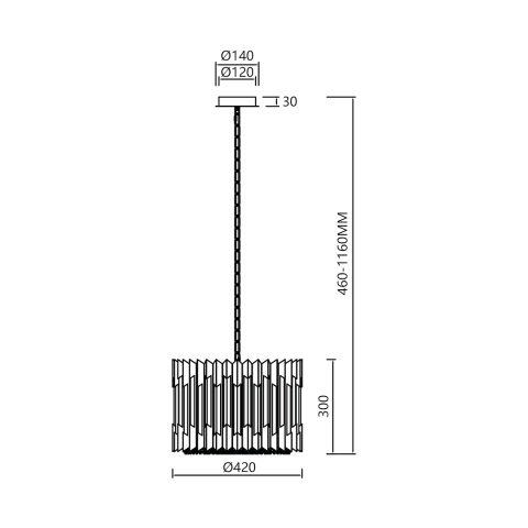 Candelabru Ritz, auriu, 7XE14 [4]