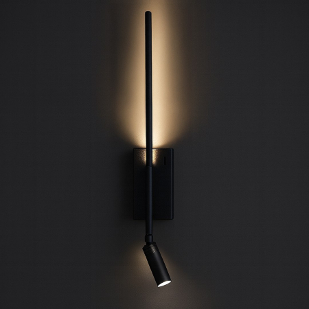 Lampă de perete cu lanternă Negru 6W + 3W 4000K [2]