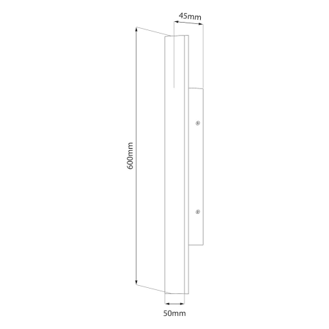 Lampă de perete exterior Wow 2 LED 11W lumină variabilă IP54 60 cm negru [6]