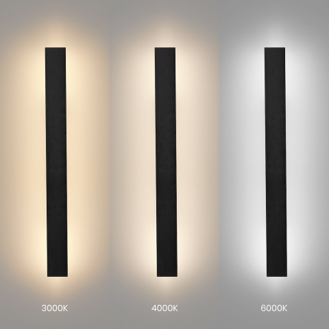Lampă de perete exterior Wow 2 LED 11W lumină variabilă IP54 60 cm negru [4]