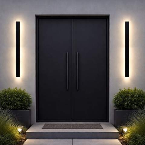Lampă de perete exterior Wow 2 LED 20W lumină variabilă IP54 120 cm negru [2]