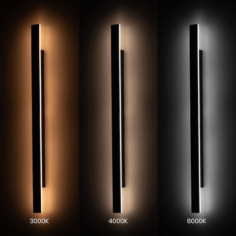 Lampă de perete exterior Wow 2 LED 20W lumină variabilă IP54 120 cm negru [3]