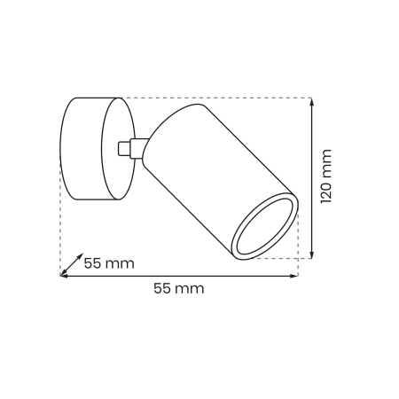 Lampă de perete Hudson 1xGU10 alb [3]
