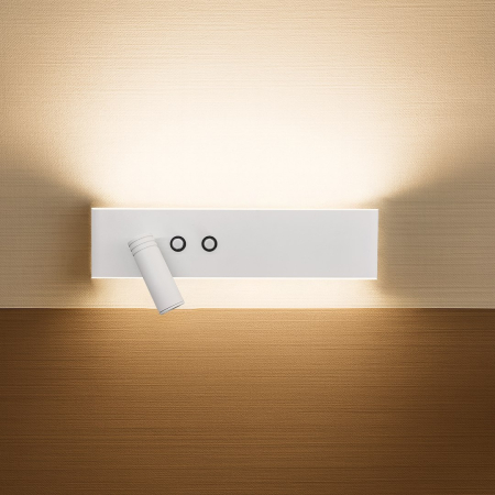 Lampă de perete Resort stânga 10W + 3W LED 4000K Alb [3]