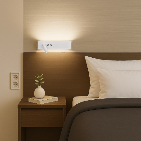 Lampă de perete Resort stânga 10W + 3W LED 4000K Alb [2]
