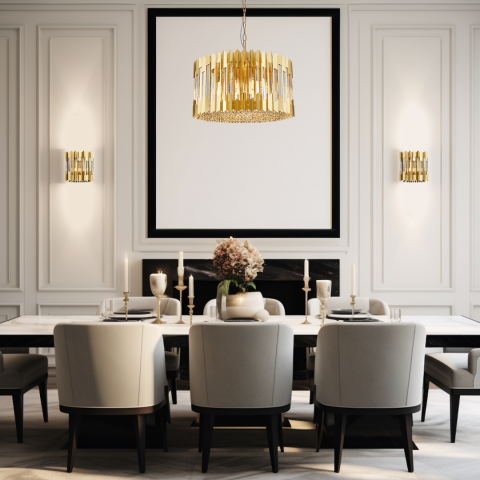 Iluminat interior - Lampă de perete Ritz 2xE14 auriu
