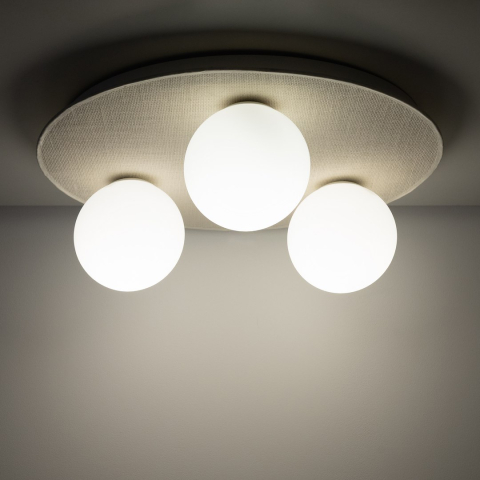 Lampă de tavan Carter 3xE14 Albă [3]