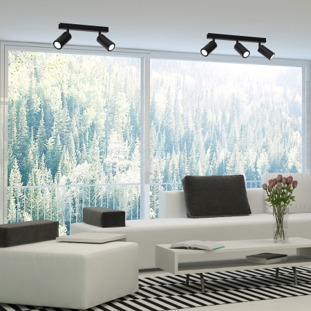 Lampă de tavan HUDSON BLACK 3xGU10 [2]