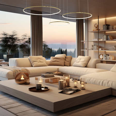 Lustra SATURNO LED 100W lumina neutra 180 cm [1]