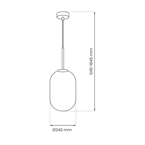Lampă suspendată Alias 1xE14 24 cm auriu [3]