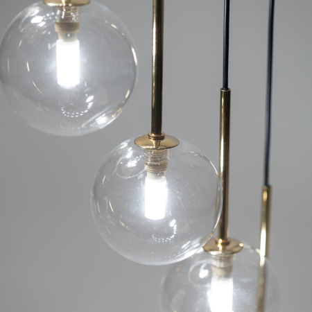 Lampa suspendata AURORA G9 16 x max 8W LED Auriu, Negru 50 cm [4]