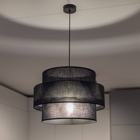 Lampa suspendata CALISTO E27 1 x max 15W LED Negru 50 cm [4]