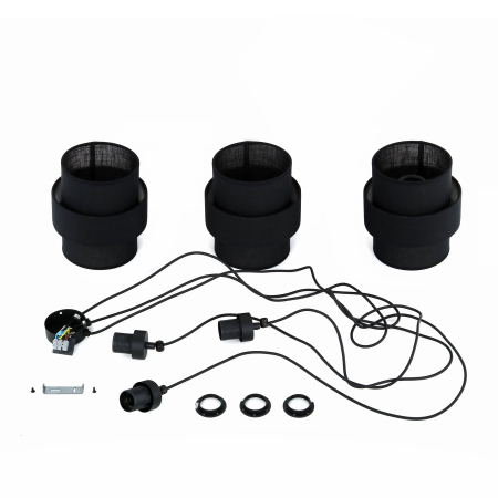 Lampa suspendata CALISTO E27 3 x max 15W LED Negru 400 cm [5]