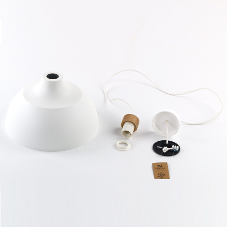 Lampa suspendata CAP E27 1 x max 15W LED Alb, Pin 34 cm [8]