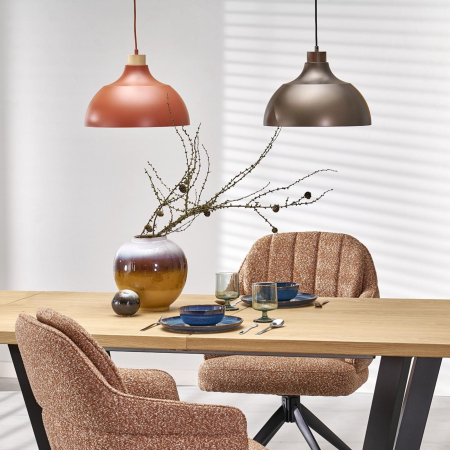 Lampa suspendata CAP E27 1 x max 15W LED Maro, Pin 34 cm [9]