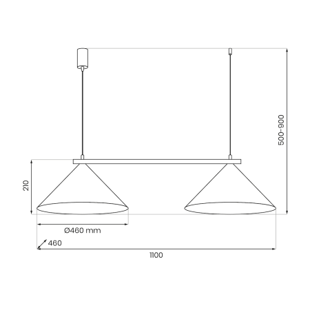 Lampă suspendată CAPITAL BLACK 2XGX53 [4]