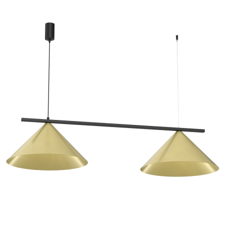 Lustre si pendule - Lampă suspendată CAPITAL BLACK-GOLD 2XGX53